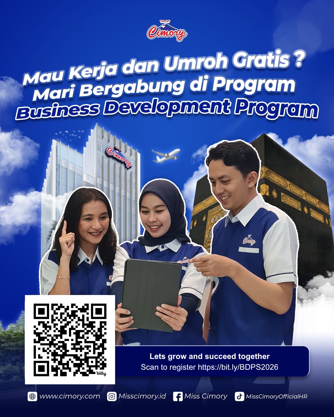 October Opportunities Are Here!! cimory Membuka lowongan untuk posisi Business Development Program, jika memiliki passion disini segera daftarkan diri kalian