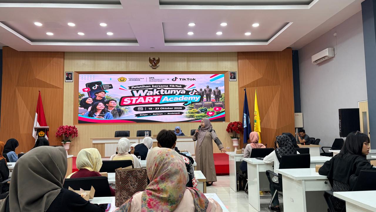 UNEJ GELAR PELATIHAN BERSAMA TIKTOK, BEKALI 143 MAHASISWA KOMPETENSI DIGITAL DAN PEMASARAN AFILIASI